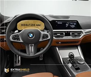BMW 4er (G22) 2020 - Heute Digitaler Tacho (ohne Sensor) 12,3 ExtraShield Screeen Protector-4 SERIES F36