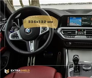 BMW 4er (G22) 2020 - Heute Digitaler Tacho (ohne Sensor) 12,3 ExtraShield Screeen Protector-4 SERIES F36