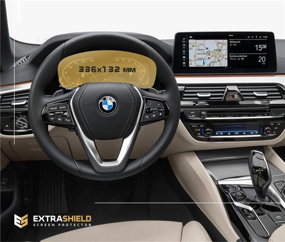 BMW Serie 5 (G30) 2016 - Oggi Tachimetro digitale (senza sensore) 12,3 ExtraShield Screeen Protector-G30 G31 G38 2017–