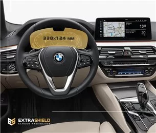 BMW 5er (G30) 2020 - Heute Digitaler Tacho (mit Sensor) 12,3 338,1?123,1 ? ExtraShield Screeen Protector-G30 G31 G38 2017–