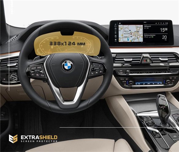 BMW 5 Series (G30) 2020 - Present Digital Speedometer (with sensor) 12,3 338,1?123,1 ?? ExtraShield Screeen Protector-G30 G31 G3 BMW 5 Series (G30) 2020 - Present Digital Speedometer (with sensor) 12,3 338,1?123,1 ?? ExtraShield Screeen Protector-G30 G31 G3