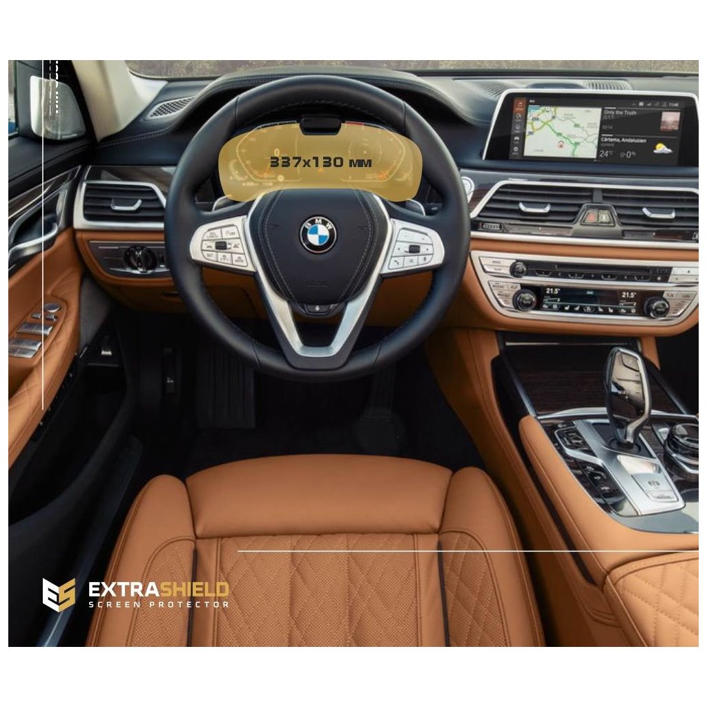BMW 7 Series (G11/G12) 2019 - Present Digital Speedometer (without camera) 12,3 ExtraShield Screeen Protector-7 SERIES BMW 7 Series (G11/G12) 2019 - Present Digital Speedometer (without camera) 12,3 ExtraShield Screeen Protector-7 SERIES