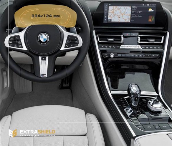 BMW 8 Series (G14-16) 2018 - Present Digital Speedometer (without sensor) 12,3 ExtraShield Screeen Protector-8 SERIES E31 G14 G1