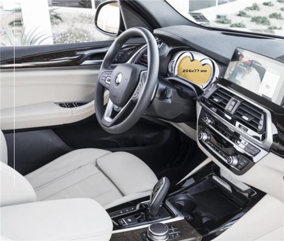 BMW X3 (G01) 2017 - 2021 Tachimetro digitale (centrale) 12,3 ExtraShield Screeen Protector-X3 SERIES E83 F25 G01