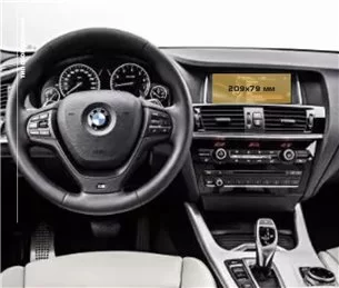 BMW X4 (F26) 2014 - 2018 Multimedia 8,8 ExtraShield protezione pannellistica-X4 SERIES G02