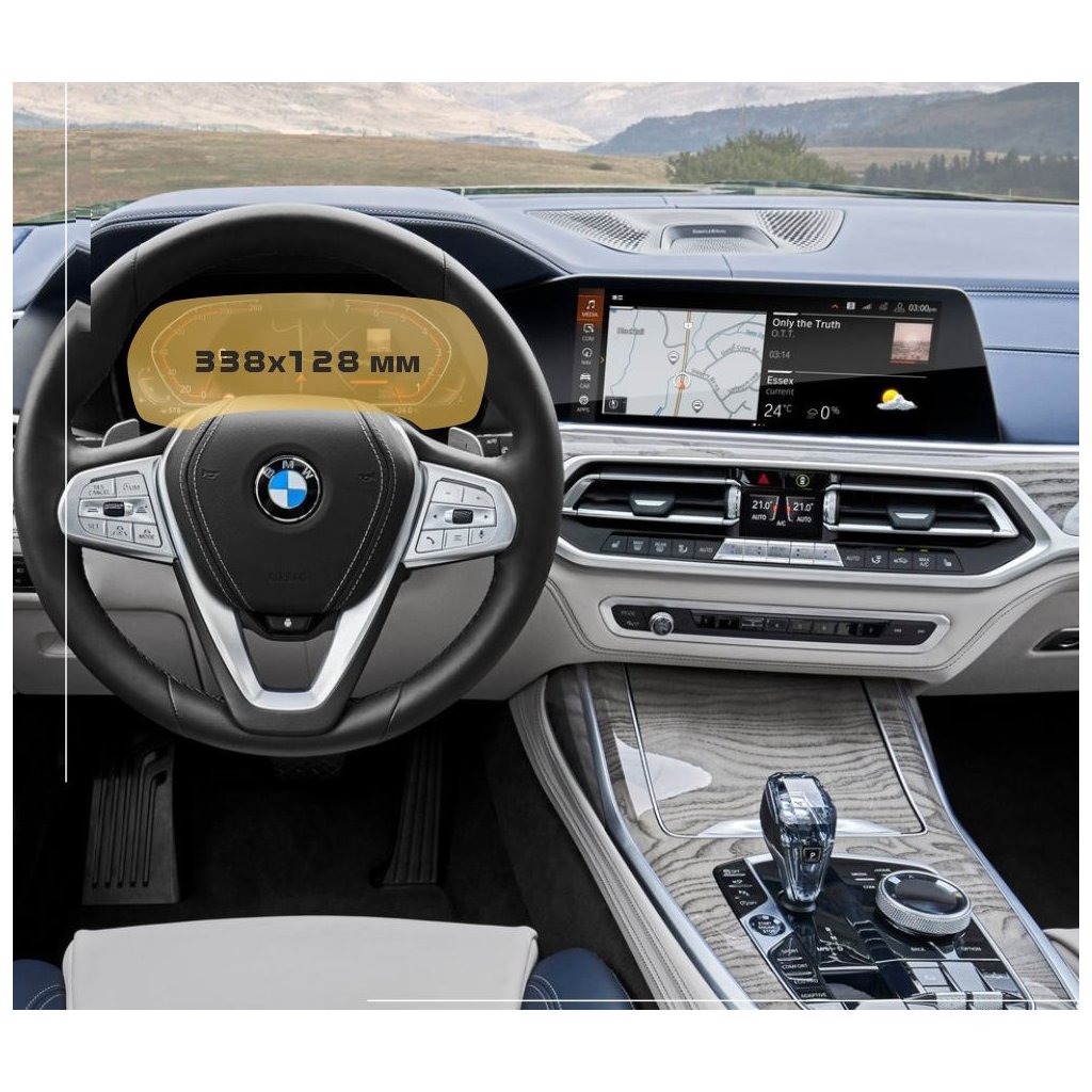 BMW X6 (G06) 2019 - Oggi Tachimetro digitale (senza sensore) 12,3 ExtraShield Screeen Protector-X6 SERIES E71 F16 G06