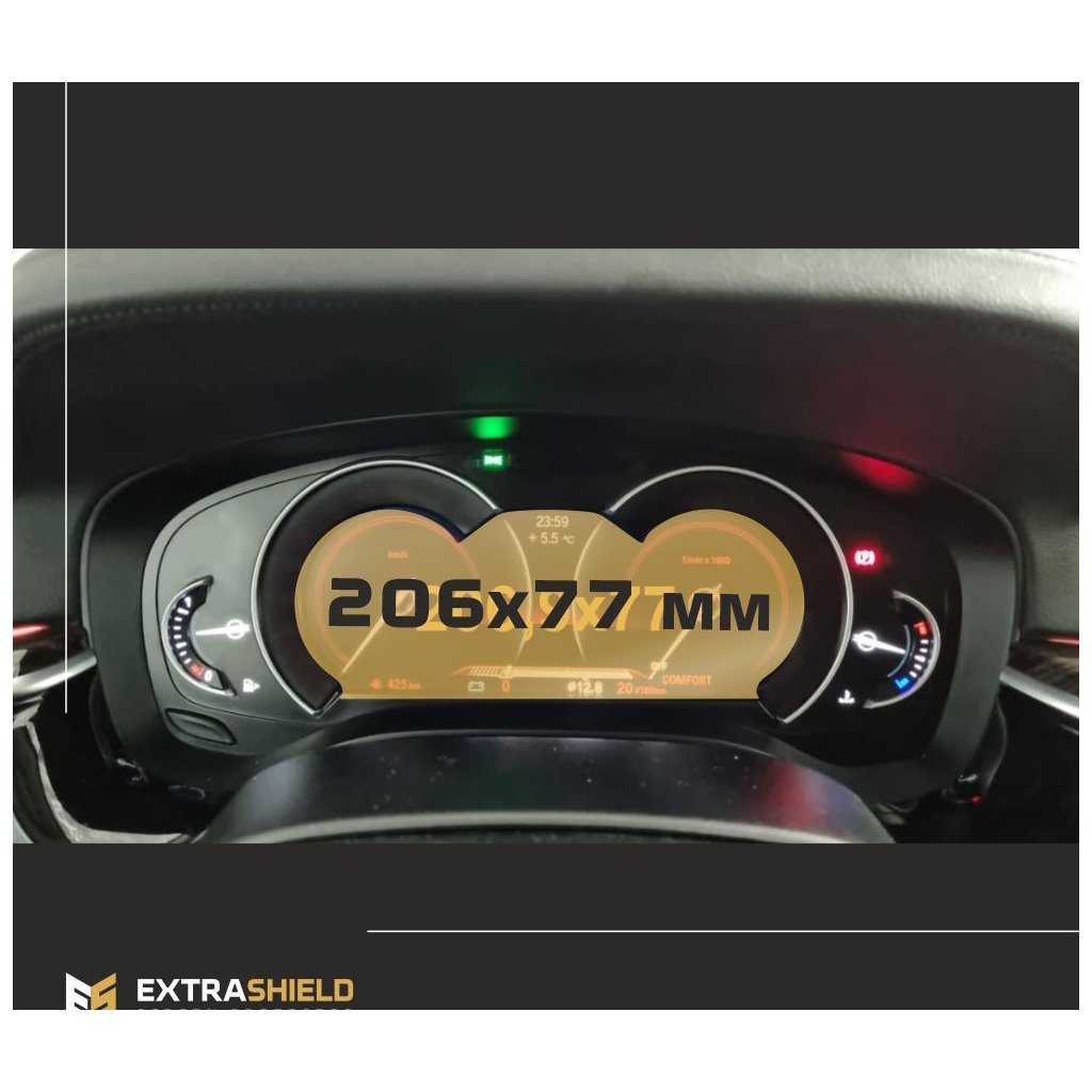 BMW 6 Series (G32) 2017 - 2020 Digital Speedometer (Central) 12,3 ExtraShield Screeen Protector-6 SERIES E63