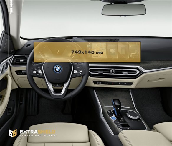 BMW i4 2022 - Present BMW Live Cockpit Plus with curved display BMW ExtraShield Screeen Protector-i-Series