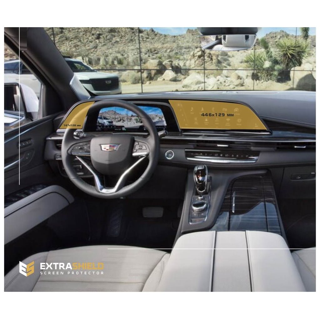 Cadillac Escalade 2021 - Gegenwart Multimedia-System 16,9 x 7,2 ExtraShield Screeen Protector-CADILLAC Cadillac Escalade 2021 - Gegenwart Multimedia-System 16,9 x 7,2 ExtraShield Screeen Protector-CADILLAC