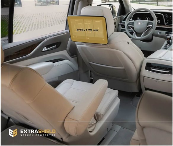Cadillac Escalade 2021 - Present Passenger monitors (2 pcs,) ExtraShield Screeen Protector-CADILLAC