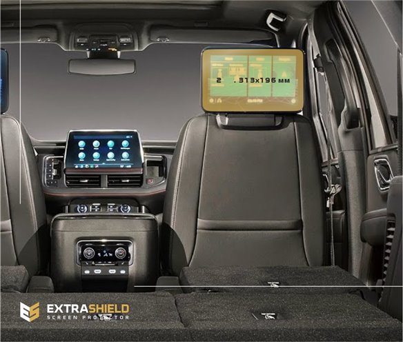 Chevrolet Tahoe 2019 - 2022 Passenger monitors 2 pcs, ExtraShield Screeen Protector-TAHOE
