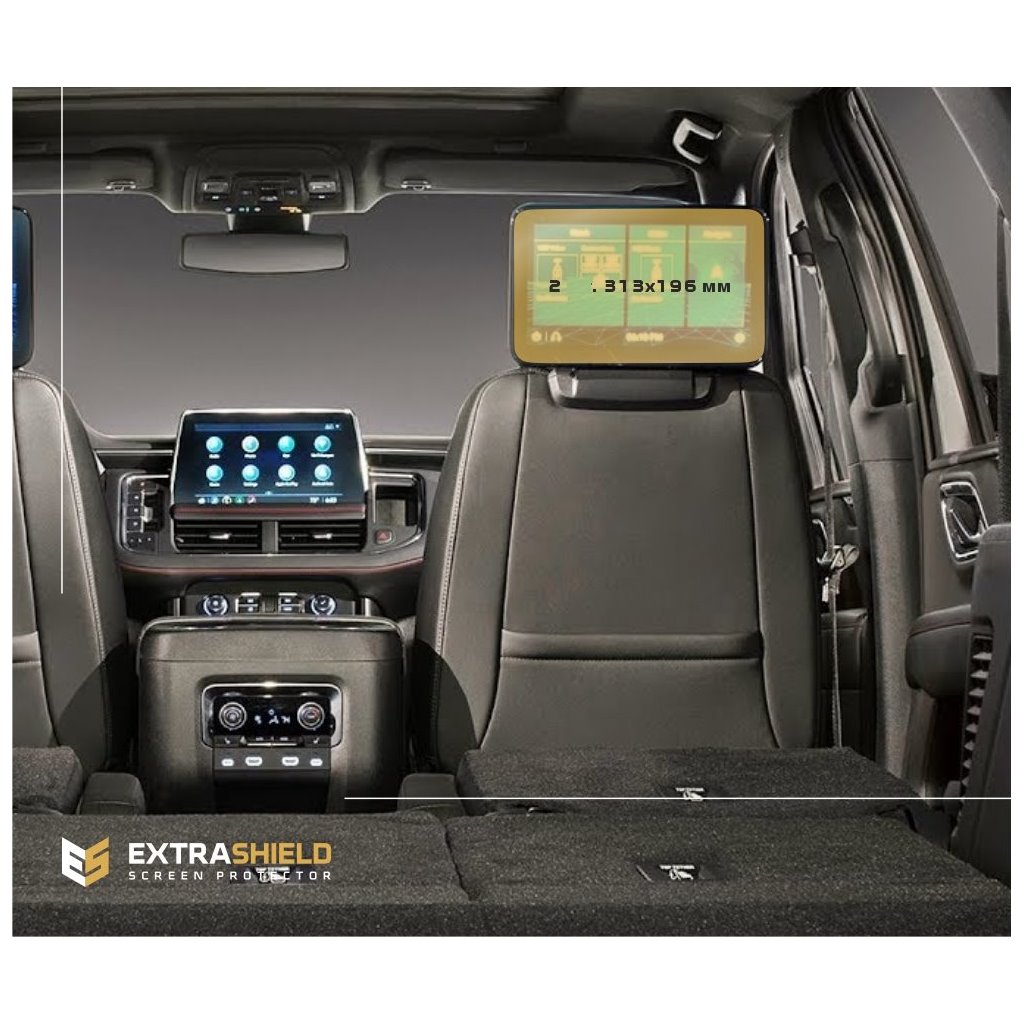 Chevrolet Tahoe 2019 - 2022 Passenger monitors 2 pcs, ExtraShield Screeen Protector-TAHOE