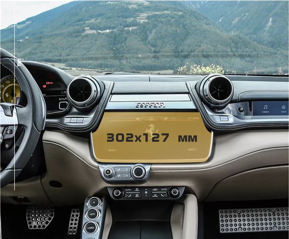 Ferrari GTC4Lusso 03.2016 - Present Full color LCD monitor 10,25 ExtraShield Screeen Protector-FERRARI Ferrari GTC4Lusso 03.2016 - Present Full color LCD monitor 10,25 ExtraShield Screeen Protector-FERRARI