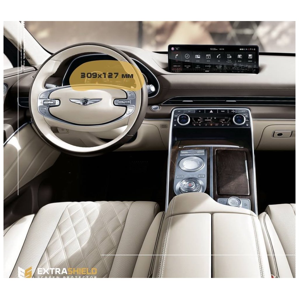 Genesis GV80 2020 - Present Digital Speedometer ExtraShield Screeen Protector-GENESIS Genesis GV80 2020 - Present Digital Speedometer ExtraShield Screeen Protector-GENESIS