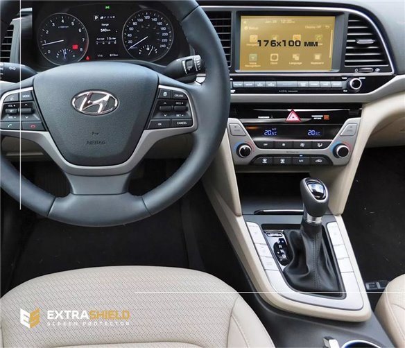 Hyundai Elantra 2018 - Present Multimedia 8 ExtraShield Screeen Protector-ELANTRA