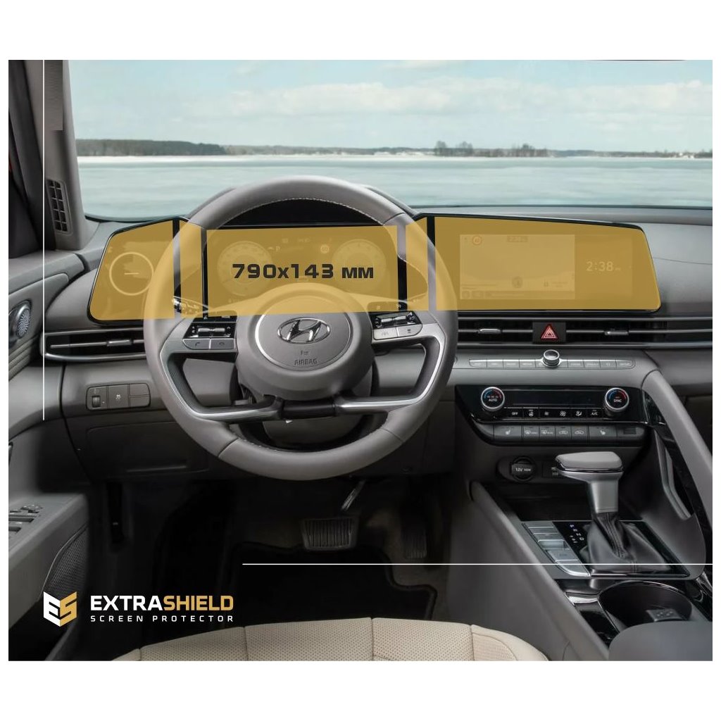 Hyundai Elantra 2020 - Present Multifunctional system 10,25 ExtraShield Screeen Protector-ELANTRA