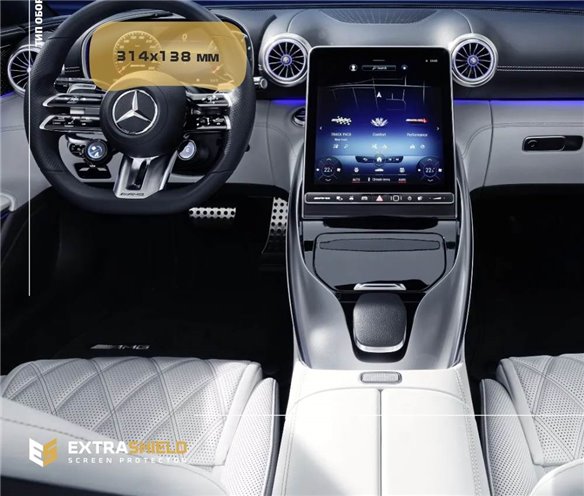 Mercedes-Benz Classe SL 2022 - Oggi Tachimetro digitale Protezione antigraffio ExtraShield-S, SL