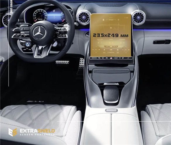 Mercedes-Benz Classe SL 2022 - Presente Monitor LCD a colori 11,9 touchscreen ExtraShield Screeen Protector-S, SL