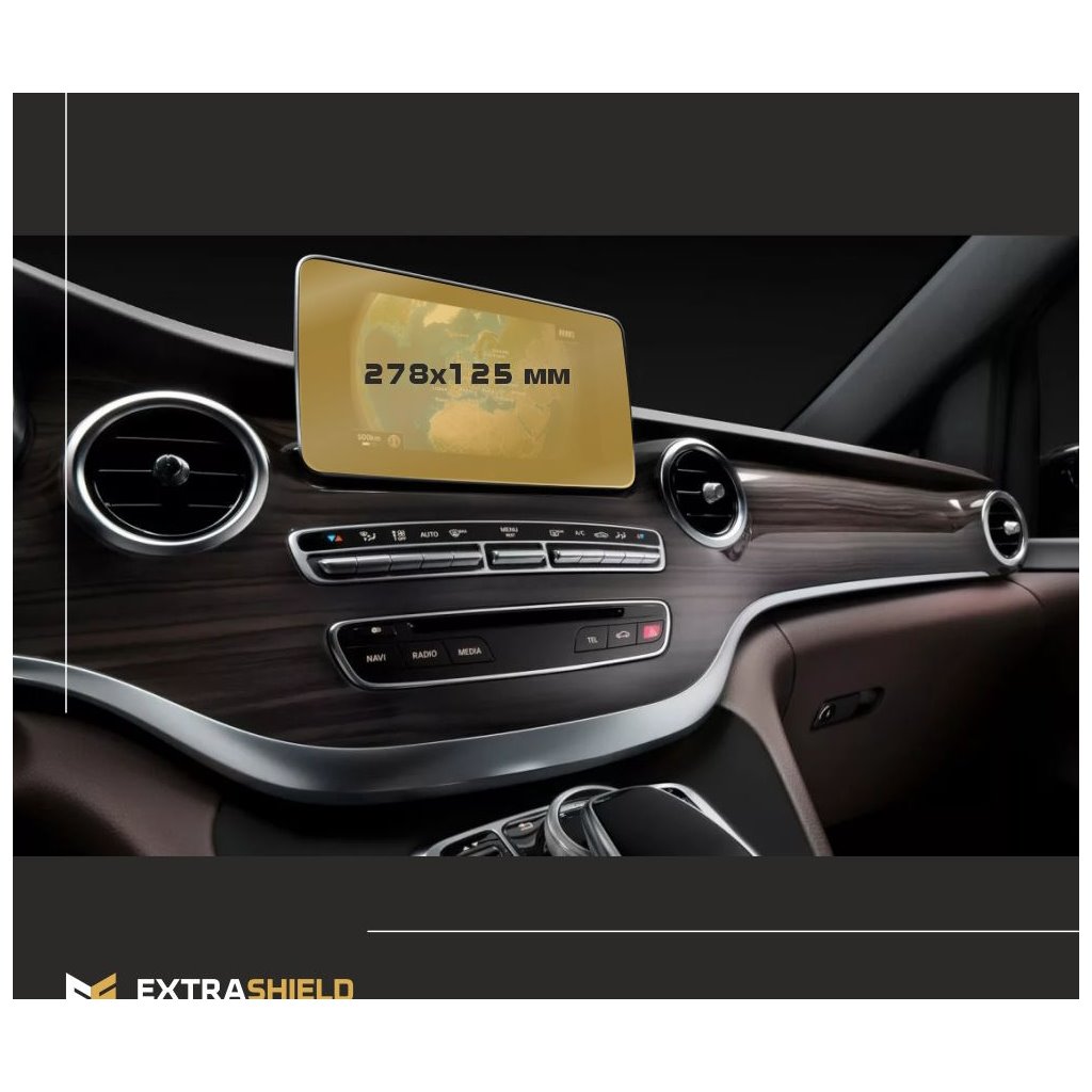 Mercedes-Benz Classe V (W447) 2014 - Oggi Multimedia 10,3 ExtraShield Screeen Protector-V-KLASSE W447