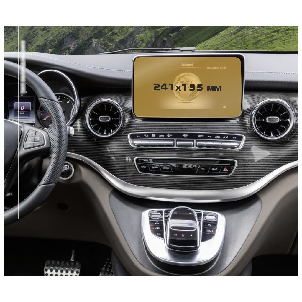 Mercedes-Benz Classe V (W447) 2019 - Oggi Multimedia ExtraShield Screeen Protector-V-KLASSE W447 Mercedes-Benz Classe V (W447) 2019 - Oggi Multimedia ExtraShield Screeen Protector-V-KLASSE W447