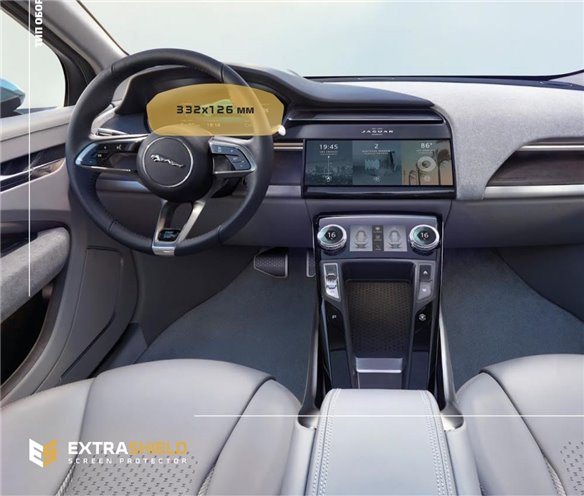 Jaguar I-PACE 2018 - Present Digital Speedometer ExtraShield Screeen Protector-I-Pace Jaguar I-PACE 2018 - Present Digital Speedometer ExtraShield Screeen Protector-I-Pace