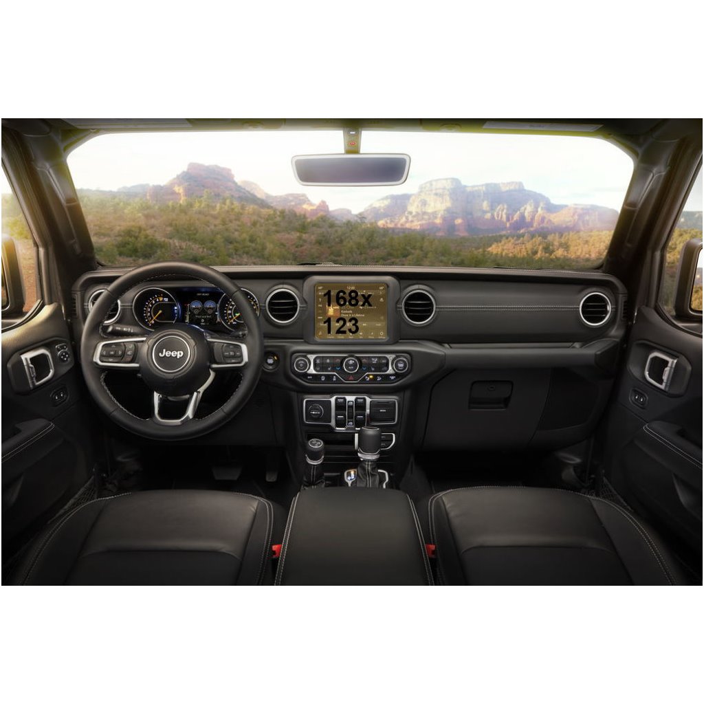 Jeep Grand Wagoneer 2021 - Monitor passeggeri attuali (2 pezzi), ExtraShield Screeen Protector-GRAND CHEROKEE Jeep Grand Wagoneer 2021 - Monitor passeggeri attuali (2 pezzi), ExtraShield Screeen Protector-GRAND CHEROKEE