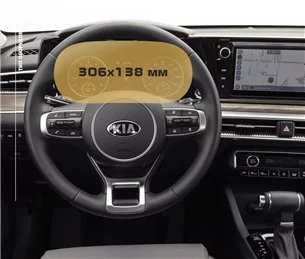 KIA K5 2019 - Present Digital Tachometer Analog ExtraShield Screeen Protector-