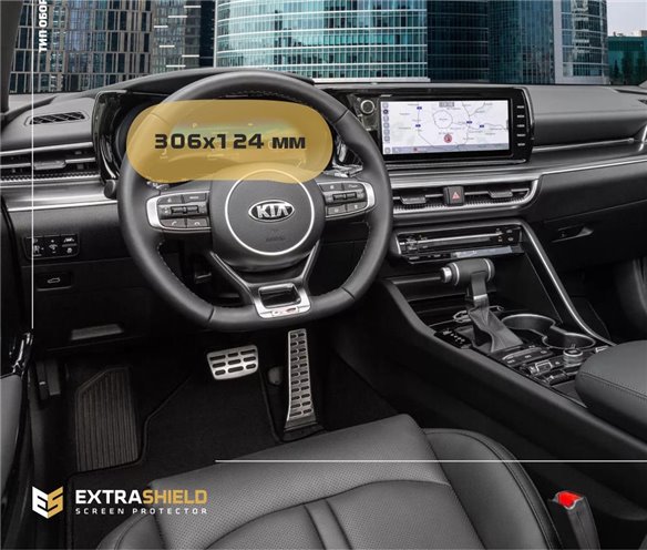 KIA K5 2019 - Presente Tachimetro digitale 12,3 ExtraShield Screeen Protector-