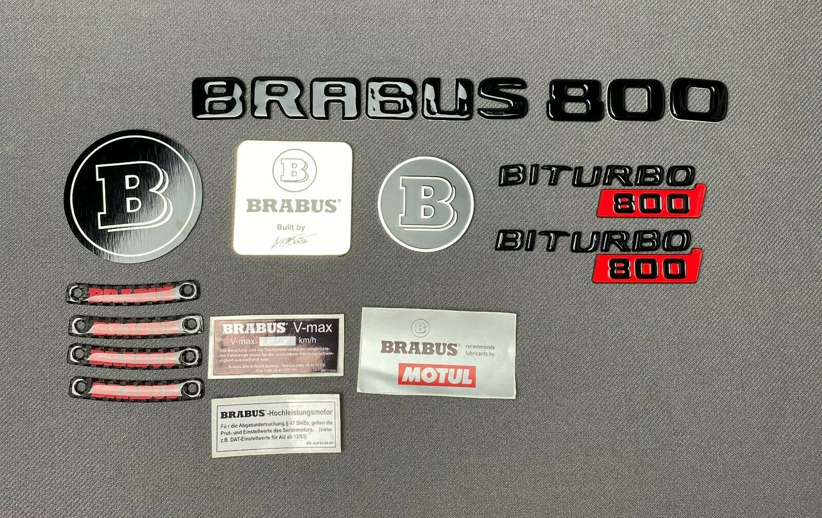 BUY !!! For Mercedes G GT S E C Brabus 800 Badges Stickers Emblems Logo 36  pcs Set — Kubay Design