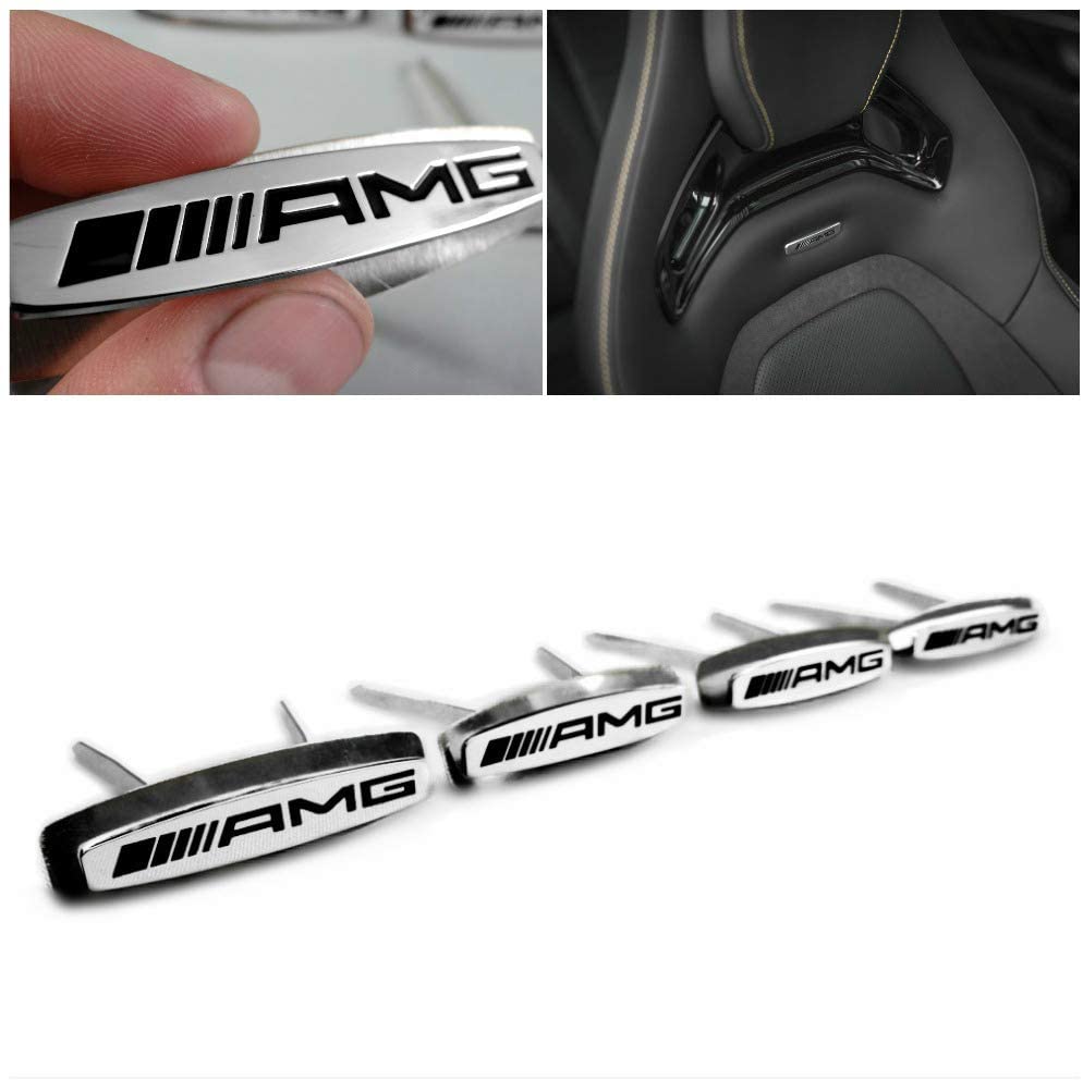 Metalic AMG seats emblem badge logo set for Mercedes-Benz W463A G