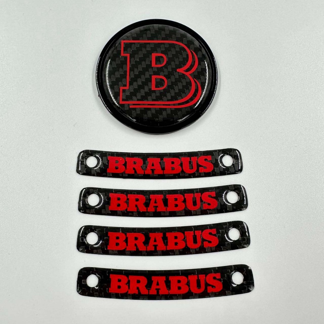 Brabus-RED-badge-logo-emblem-set-for-Mercedes-Benz-W463A-W464-G-Class —  Kubay Design