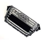 S4 Style Front Radiator Grille Black for Audi A4 2012–2015 - Image 2