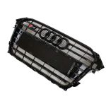 S4 Style All Black Front Radiator Grille for Audi A4 2012–2015 - Image 3