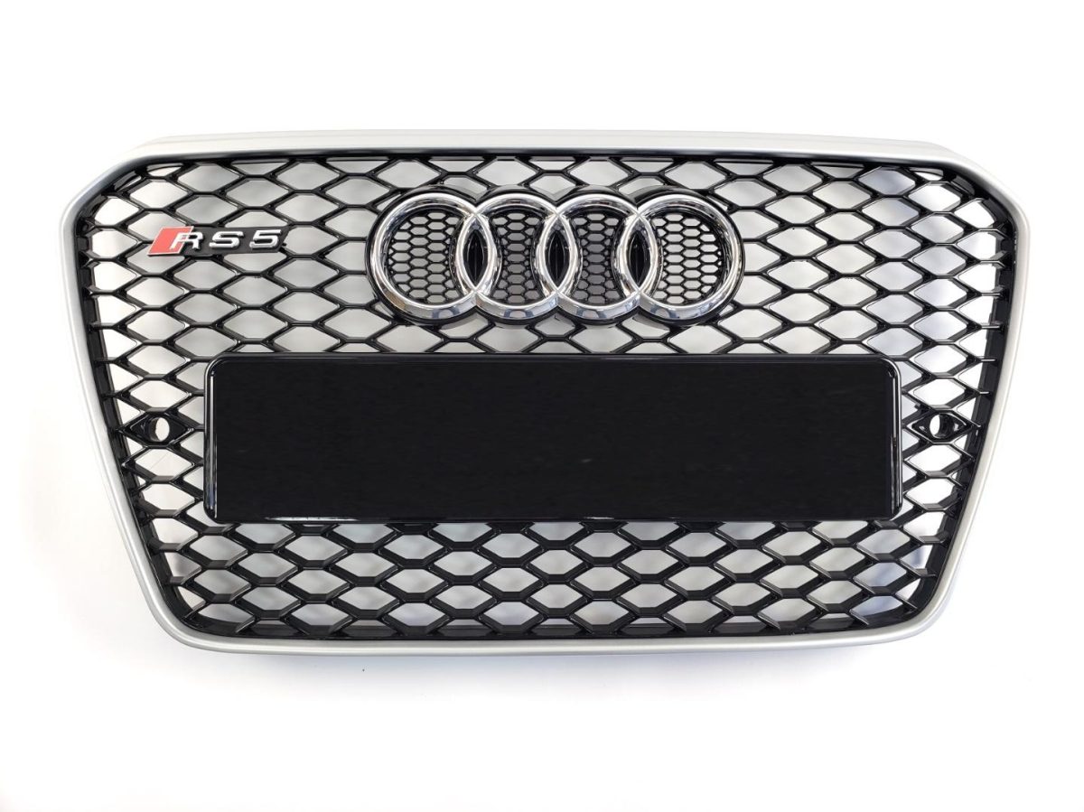 RS5 Chrome Front Radiator Grille for Audi A5 2012–2015 Audi A5 RS5 Style Chrome Front Radiator Grille Upgrade 2012–2015