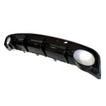 RS6 Style Rear Diffuser with Exhaust Tips Black for Audi A6 (2016–2018) - Image 2