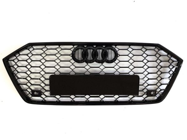 RS7 Style Black Front Bumper Radiator Grille for Audi A7 2018+