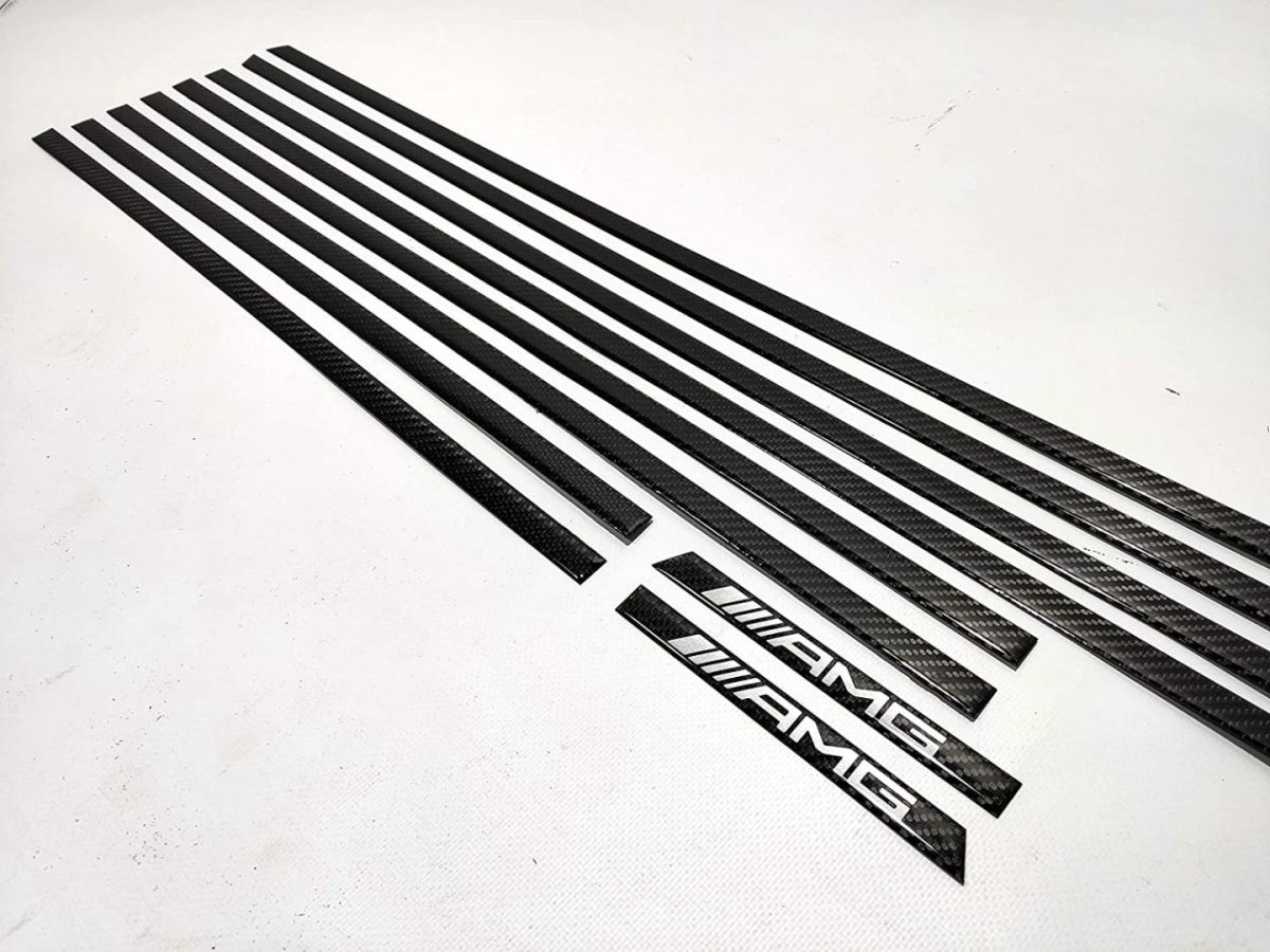 AMG Carbon Fiber Side Mouldings Insertions Set for Mercedes-Benz G-Class W463  - Image 4