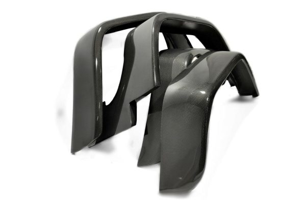 Carbon fiber fender flares 16cm wide for Mercedes-Benz G-Class W463 G55 and G63 AMG, gloss UV-coated widebody kit for aggressive styling