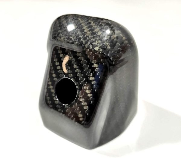 Carbon fiber rear view camera body replacement for Mercedes-Benz G-Class W463 with gloss UV coating, premium durable upgrade