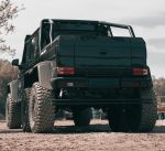 Rear Skid Plate Black Stainless Steel With Pipes For Mercedes-Benz G-Class W463 - Image 2