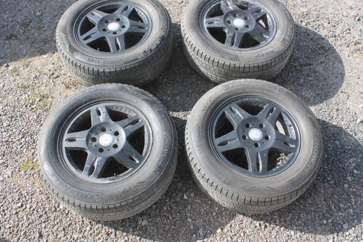 Mercedes-Benz G-Class R18 Black Rims with Tires Set (4pcs) – OEM Fitment R18 black rims with 265/60 tires set for Mercedes-Benz G-Class W463, W463A, W464, OEM wheels upgrade