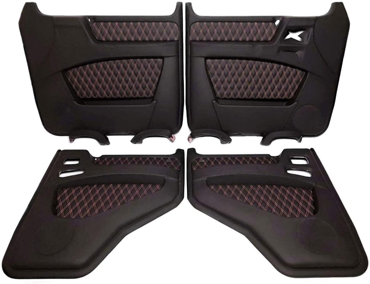 Interior Door Panels Fiberglass with Leather Trim for Mercedes-Benz G-Class W463 G-Wagon 1979–2001 - Image 4
