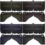 fiberglass door panels with leather trim for Mercedes-Benz G-Class W463 (1979–2001). Premium interior upgrade available as a 4-piece set for 5-door or 2-piece set for 3-door G-Wagon, featuring OEM fitment and durable materials."
