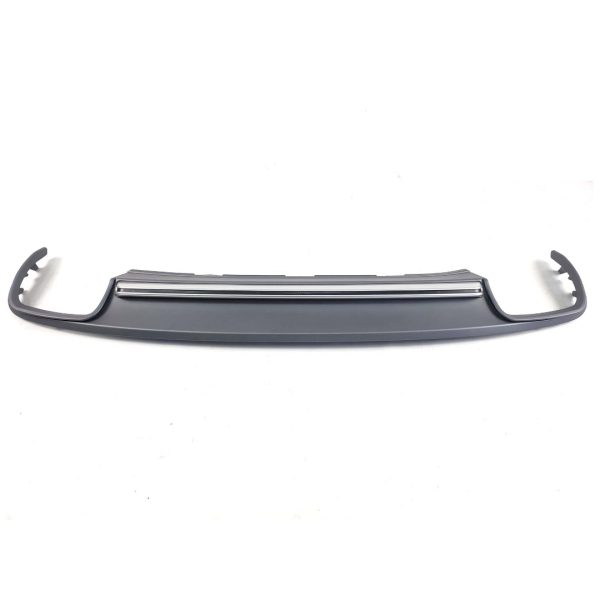 Rear Bumper Diffuser S4 Style with Exhaust Tips Black Audi A4 B8 2011–2015