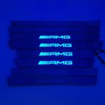 AMG Blue LED Illuminated Door Sills (4 pcs) for Mercedes-Benz W222 - Image 6