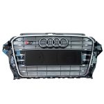 S3-Style Front Radiator Grille with Chrome Finish for Audi A3 2013–2016