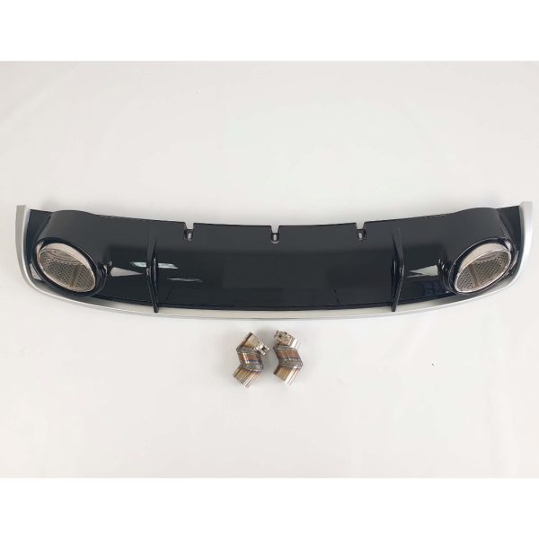Rear Diffuser With Exhaust Tips RS4 Style For Audi A4 2012–2015 Phono 3