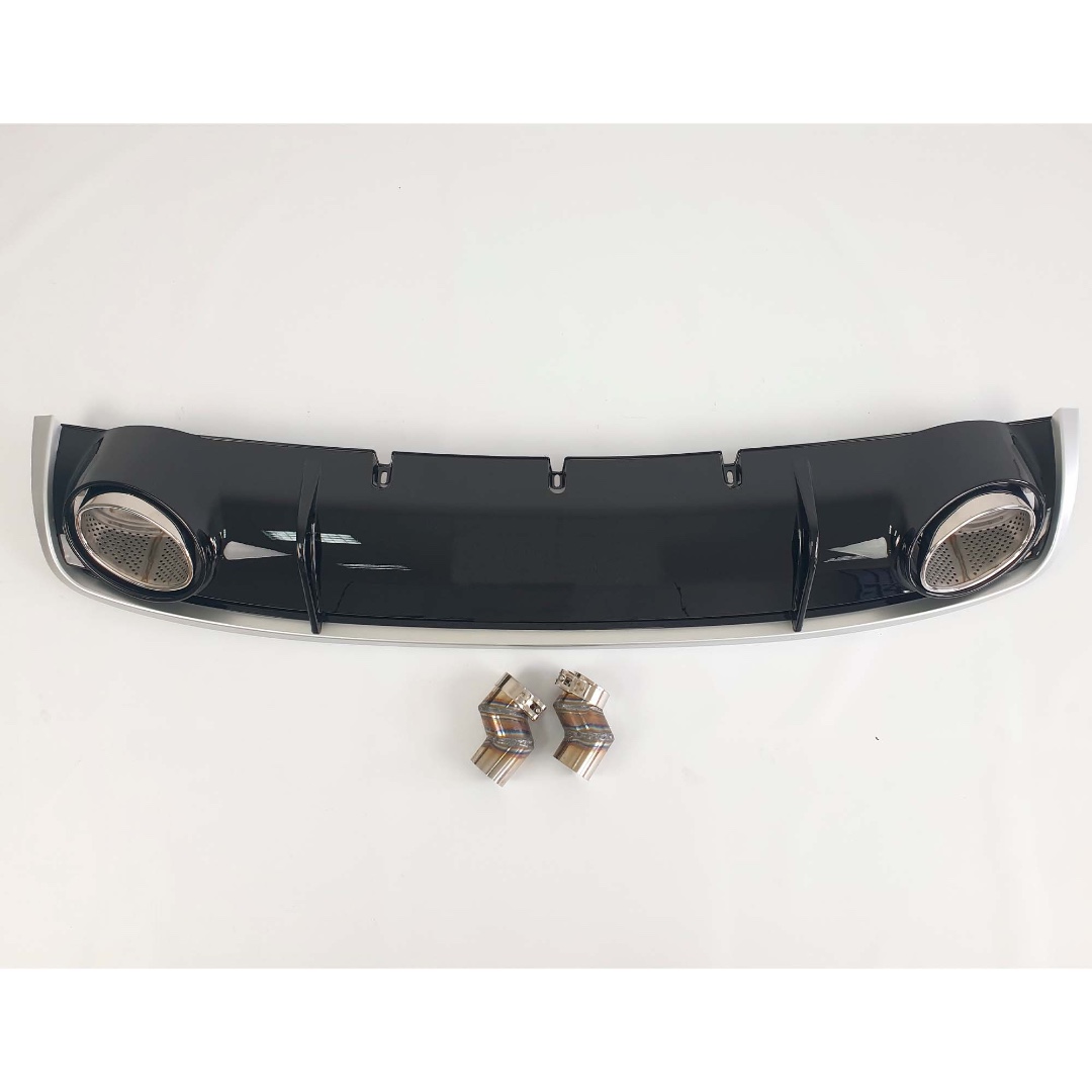 819 Rear Diffuser With Exhaust Tips RS4 Style For Audi A4 2012–2015 - Image 1