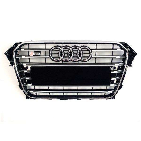 S4 Style Front Radiator Grille for Audi A4 2012–2015