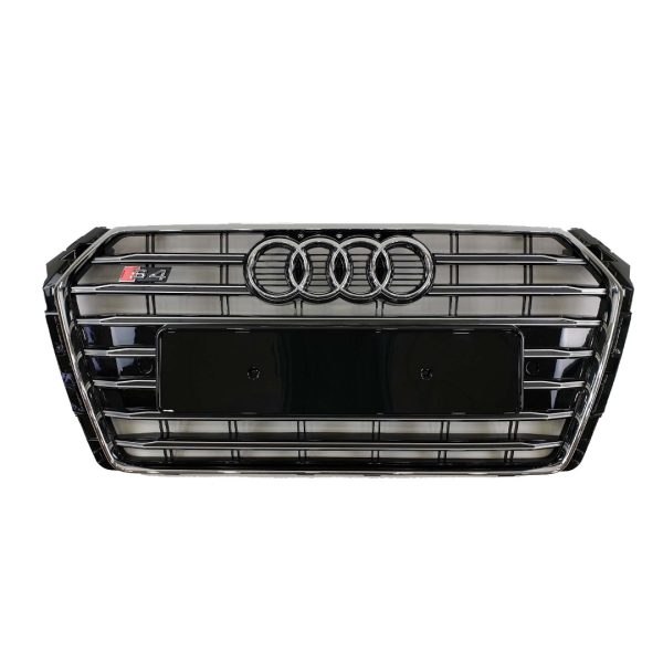 S4 Style Front Radiator Grille Chrome for Audi A4 2015–2019